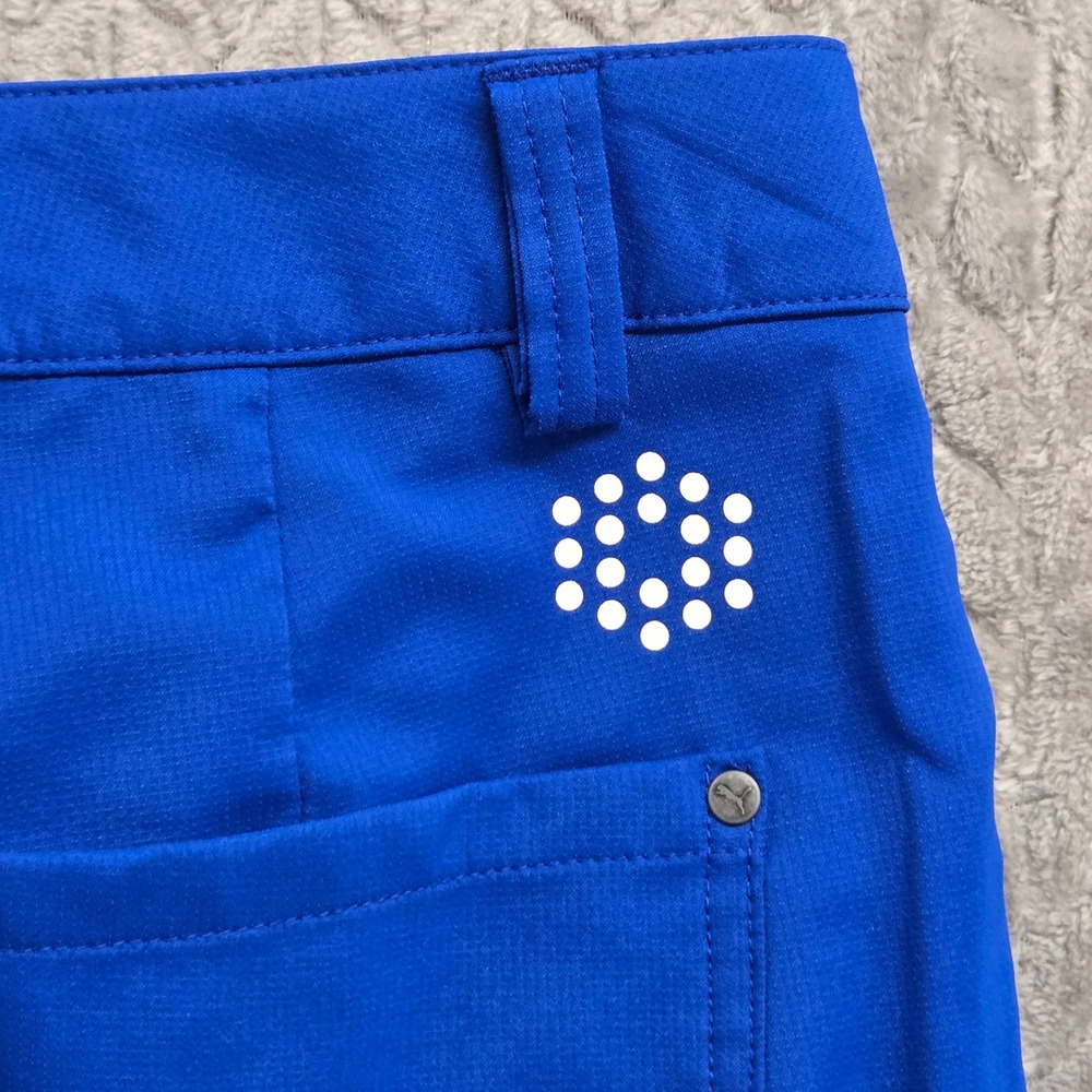 Puma Golf Pants Men Size 32x30* Blue Flat Front Straight Leg Performance Golf - Picture 10 of 10